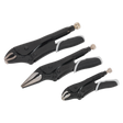 Sealey AK6863B Premier Black Quick Release Locking Pliers Set 3pc