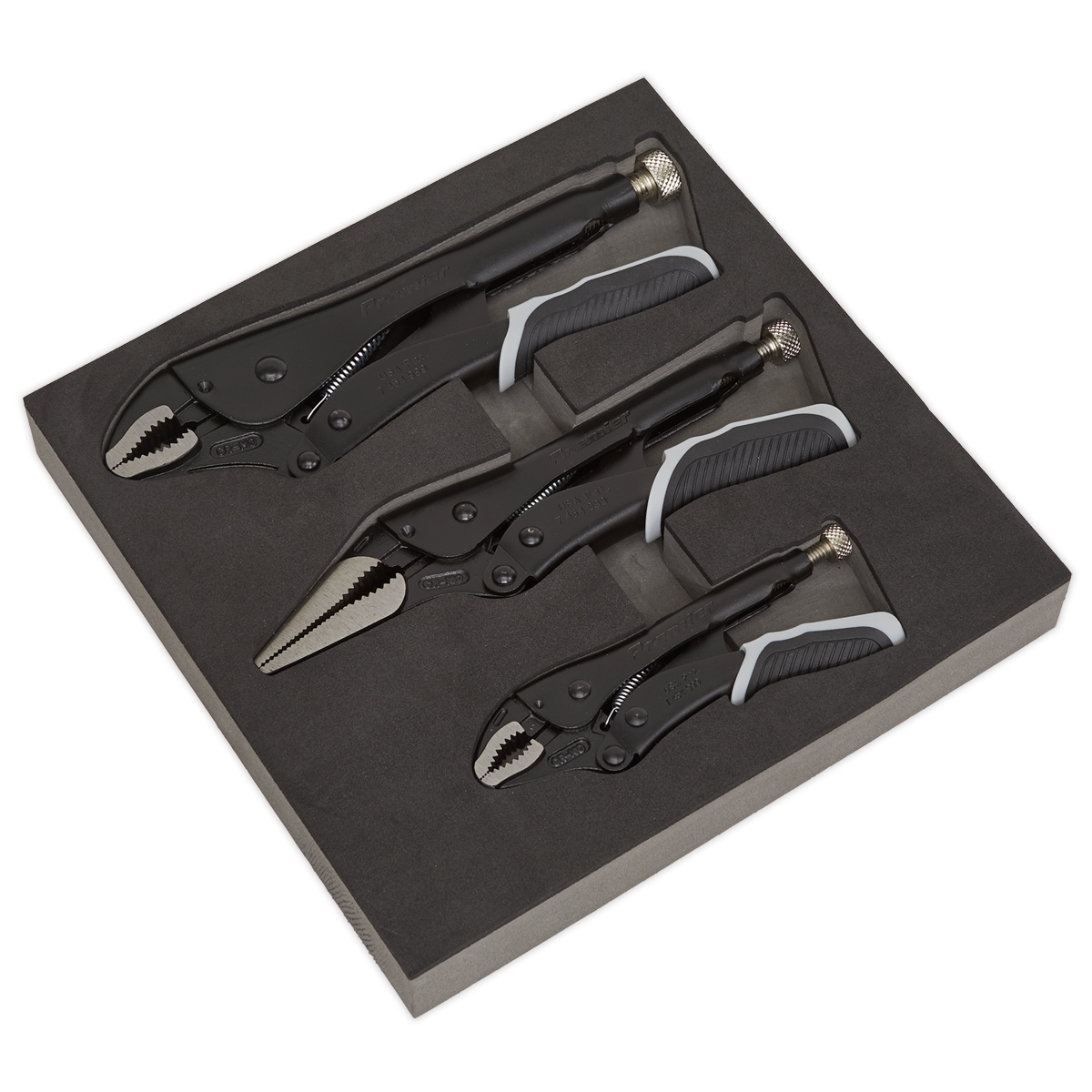 Sealey AK6863B Premier Black Quick Release Locking Pliers Set 3pc - additional view 3