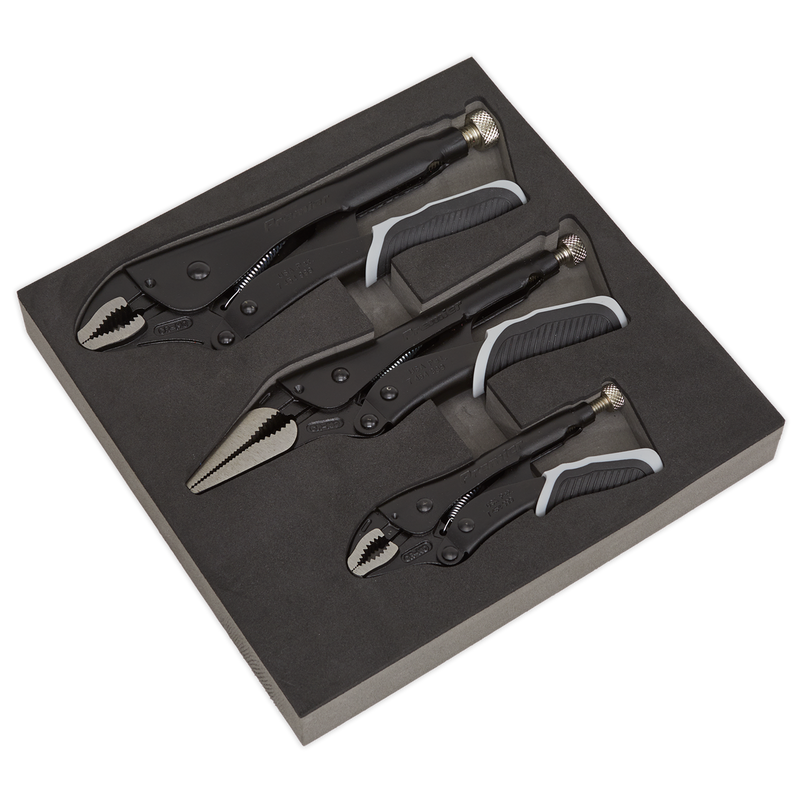 Sealey AK6863B Premier Black Quick Release Locking Pliers Set 3pc - additional view 3
