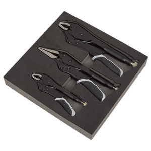 Sealey AK6863B Premier Black Quick Release Locking Pliers Set 3pc - additional view 4