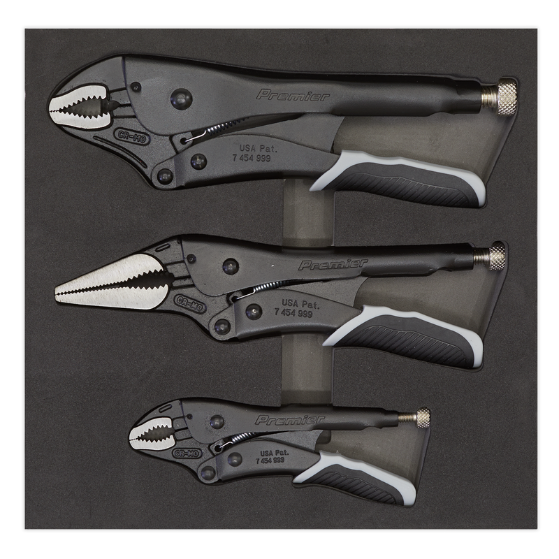 Sealey AK6863B Premier Black Quick Release Locking Pliers Set 3pc - additional view 5