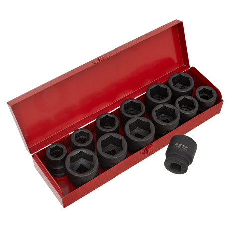 Sealey AK686 Premier Metric/Imperial Impact Socket Set 3/4"Sq Drive 13pc