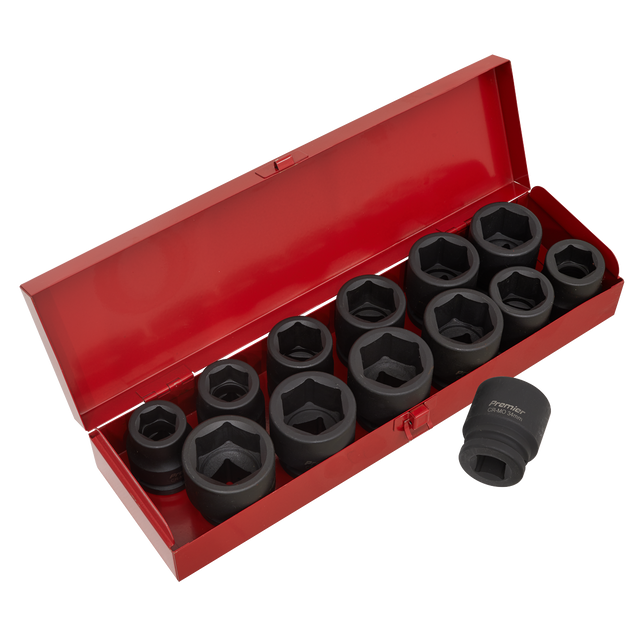 Sealey AK686 Premier Metric/Imperial Impact Socket Set 3/4"Sq Drive 13pc