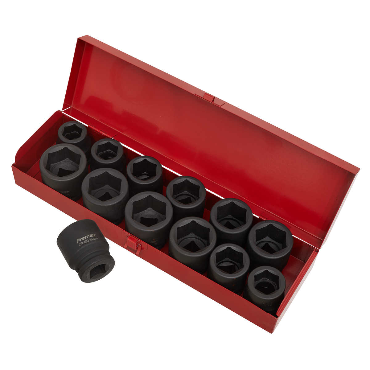 Sealey AK686 Premier Metric/Imperial Impact Socket Set 3/4"Sq Drive 13pc - additional view 3