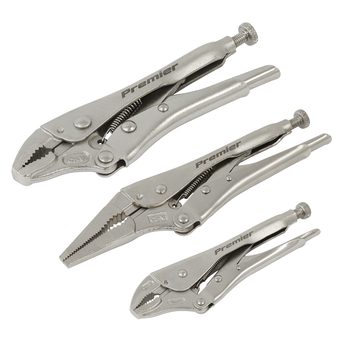 Sealey AK6876 Premier Locking Pliers Set 3pc