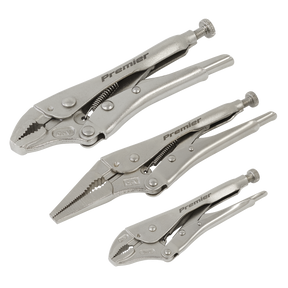 Sealey AK6876 Premier Locking Pliers Set 3pc