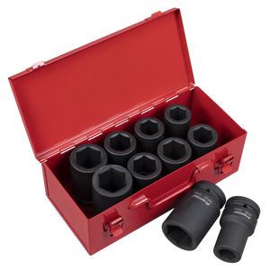 Sealey AK689 Premier Metric/Imperial Deep Impact Socket Set 1"Sq Drive 10pc
