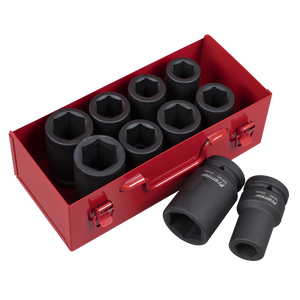 Sealey AK689 Premier Metric/Imperial Deep Impact Socket Set 1"Sq Drive 10pc - additional view 2