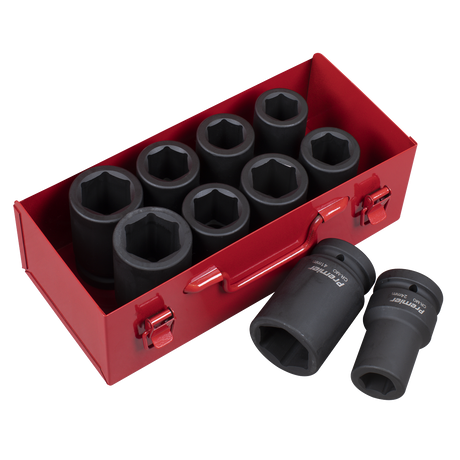 Sealey AK689 Premier Metric/Imperial Deep Impact Socket Set 1"Sq Drive 10pc - additional view 2