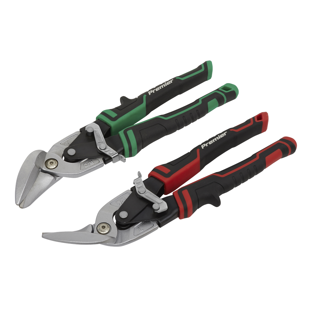 Sealey AK69072 Premier High Leverage Offset Aviation Tin Snip Set 2pc