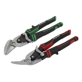 Sealey AK69072 Premier High Leverage Offset Aviation Tin Snip Set 2pc