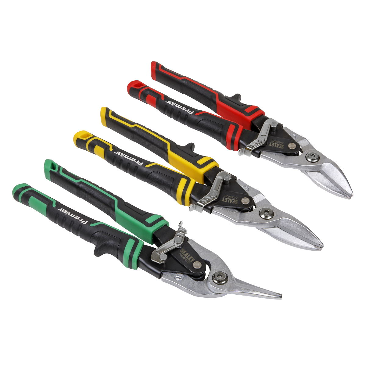 Sealey AK69073 Premier High Leverage Aviation Tin Snip Set 3pc - additional view 3