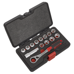 Sealey AK6926 Premier Low Profile Go-Through Socket Set 14pc