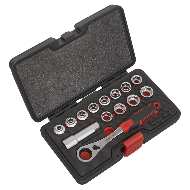 Sealey AK6926 Premier Low Profile Go-Through Socket Set 14pc