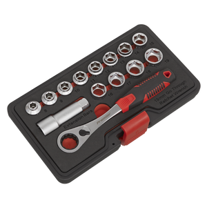 Sealey AK6926 Premier Low Profile Go-Through Socket Set 14pc - additional view 3