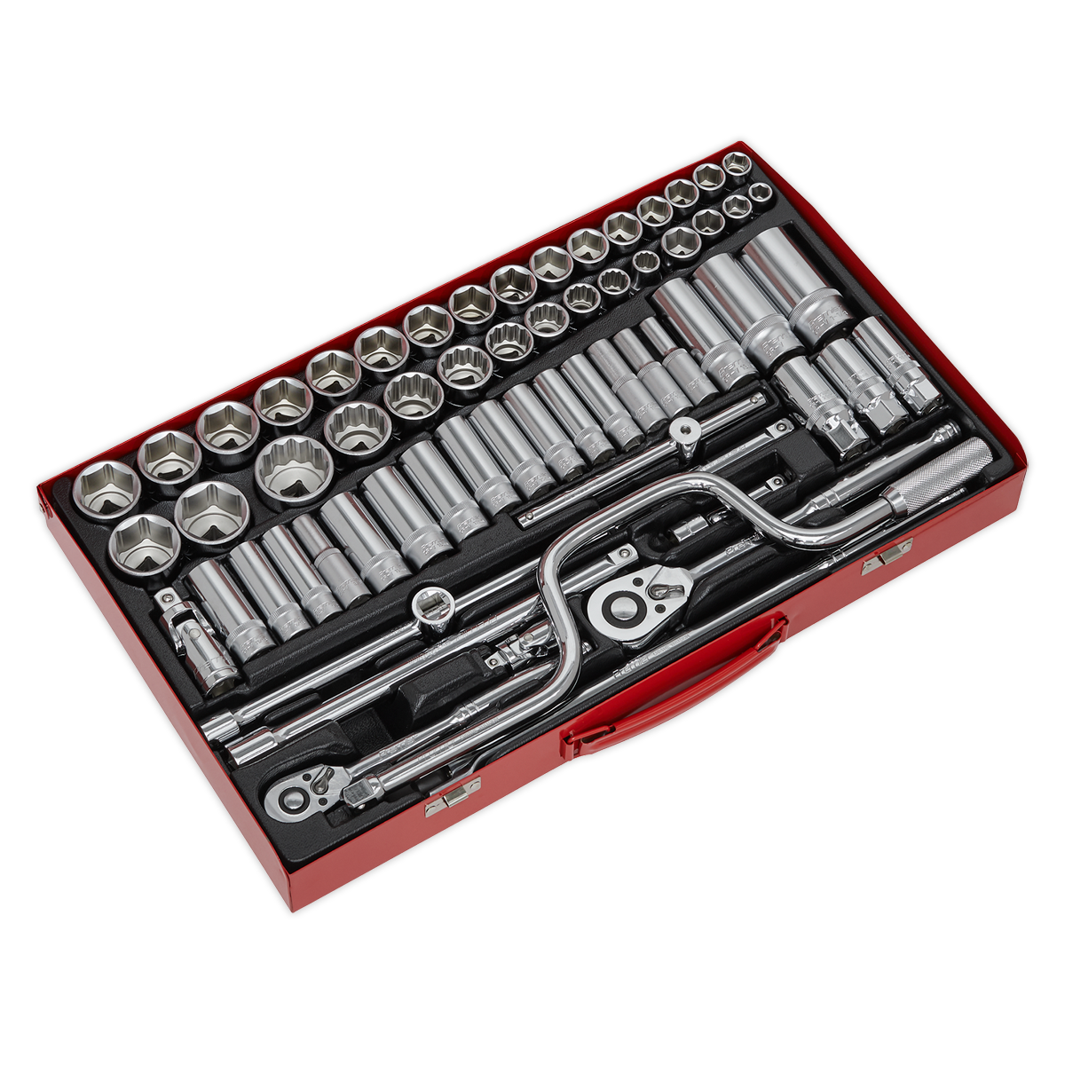 Sealey AK694 Premier Metric/Imperial/Whitworth Socket Set 3/8" & 1/2"Sq Drive 64pc - additional view 5