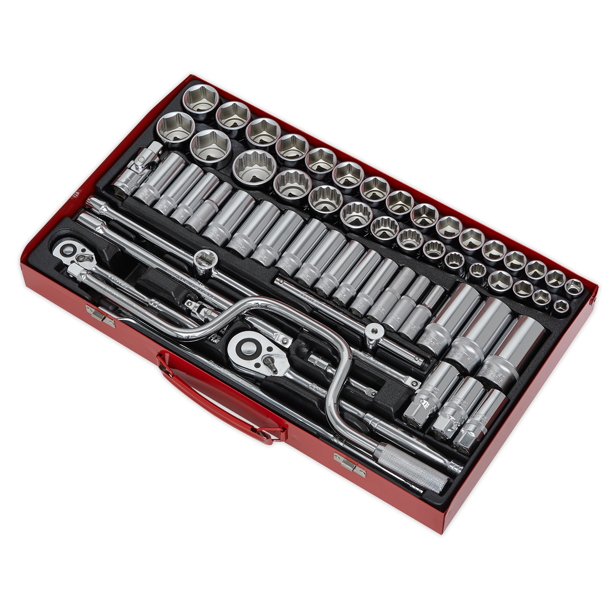 Sealey AK694 Premier Metric/Imperial/Whitworth Socket Set 3/8" & 1/2"Sq Drive 64pc - additional view 6
