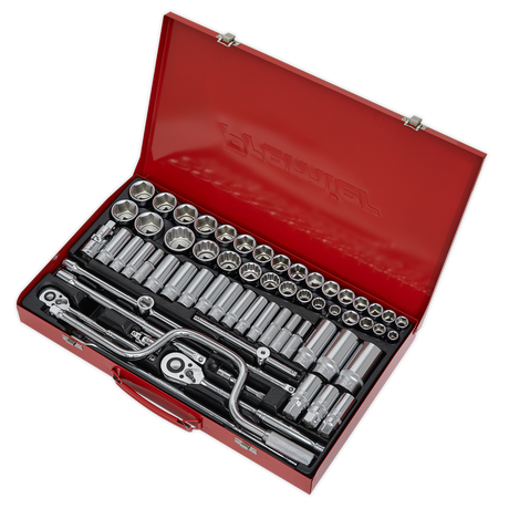 Sealey AK694 Premier Metric/Imperial/Whitworth Socket Set 3/8" & 1/2"Sq Drive 64pc - additional view 2