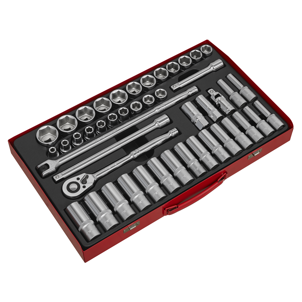 Sealey AK6941 Premier Socket Set 1/2"Sq Drive 46pc
