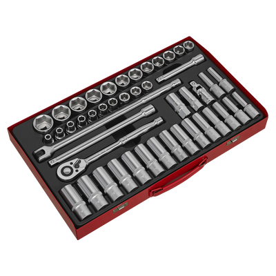 Sealey AK6941 Premier Socket Set 1/2"Sq Drive 46pc