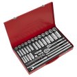 Sealey AK6942 Premier Socket Set 3/8" & 1/2"Sq Drive 50pc