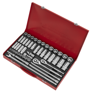 Sealey AK6942 Premier Socket Set 3/8" & 1/2"Sq Drive 50pc - additional view 5