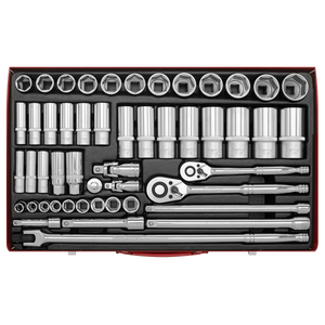 Sealey AK6942 Premier Socket Set 3/8" & 1/2"Sq Drive 50pc - additional view 6