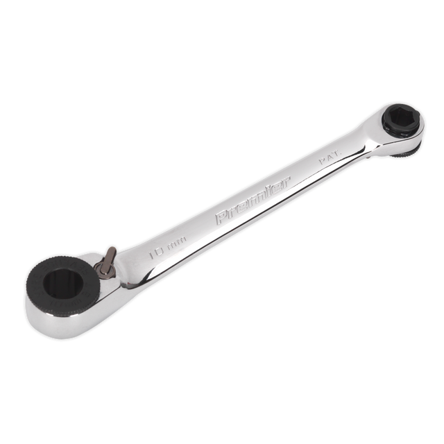 Sealey AK6968 Premier Reversible Ratchet Spanner 1/4"Hex x 10mm Hex
