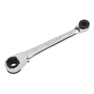 Sealey AK6968 Premier Reversible Ratchet Spanner 1/4"Hex x 10mm Hex - additional view 2