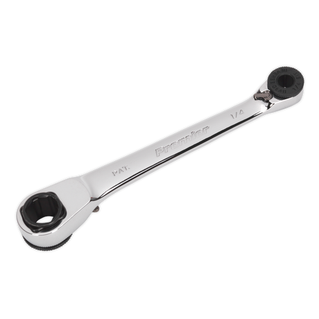 Sealey AK6968 Premier Reversible Ratchet Spanner 1/4"Hex x 10mm Hex - additional view 2