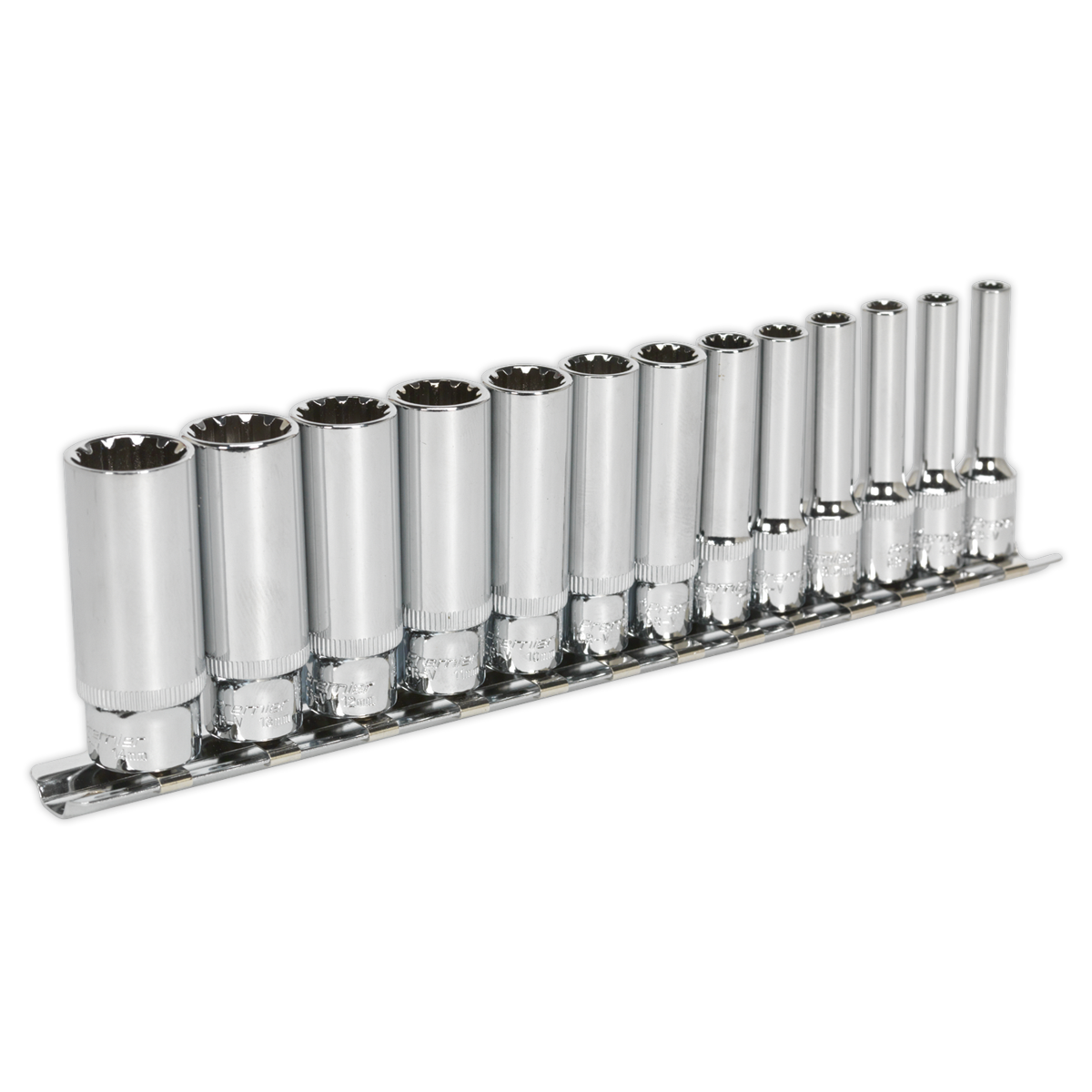 Sealey AK69813D Premier Total Drive® Deep Socket Set 1/4"Sq Drive 13pc