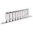 Sealey AK69910D Premier Total Drive® Deep Socket Set 3/8"Sq Drive 10pc