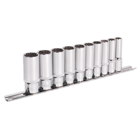 Sealey AK69910D Premier Total Drive® Deep Socket Set 3/8"Sq Drive 10pc
