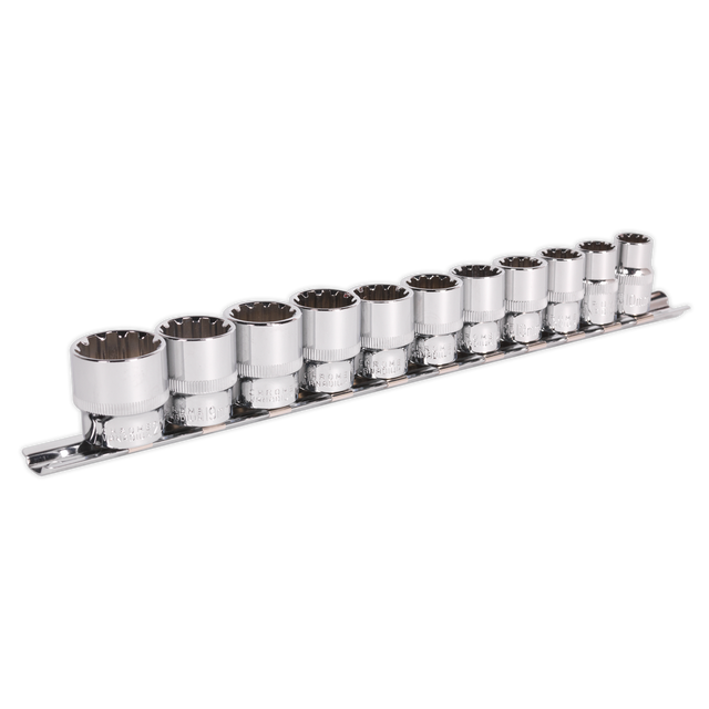 Sealey AK69911 Premier Total Drive® Socket Set 3/8"Sq Drive 11pc