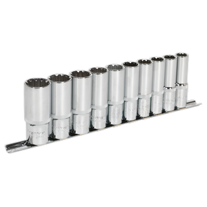 Sealey AK70610D Premier Total Drive® Deep Socket Set 1/2"Sq Drive 10pc