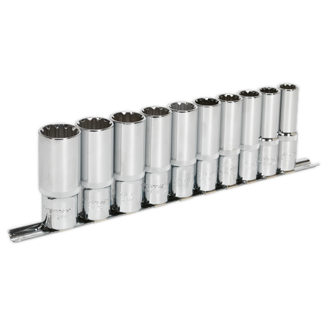 Sealey AK70610D Premier Total Drive® Deep Socket Set 1/2"Sq Drive 10pc