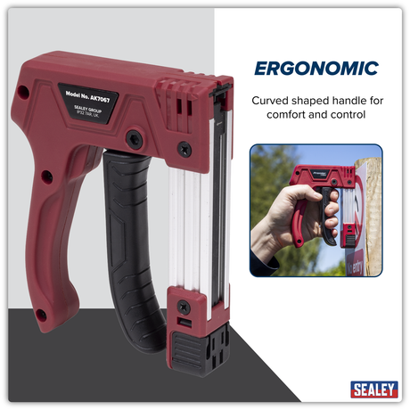Sealey AK7067 Heavy-Duty Staple & Brad Nail Gun - additional view 2