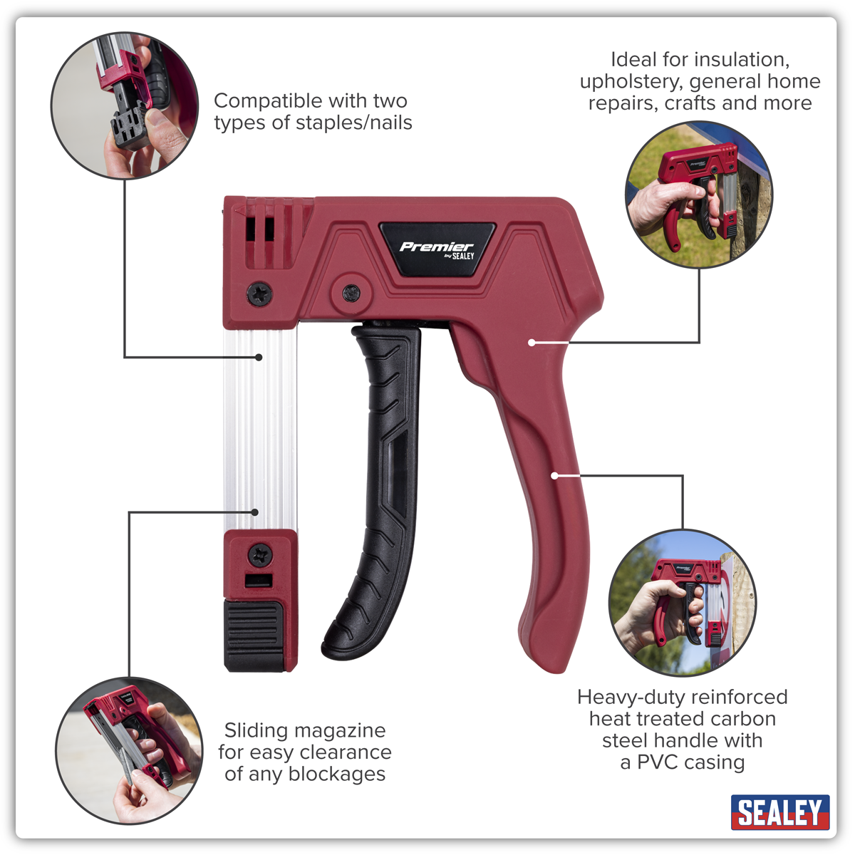 Sealey AK7067 Heavy-Duty Staple & Brad Nail Gun - additional view 16