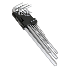 Sealey AK7137 Premier Extra-Long Hex Key Set 9pc