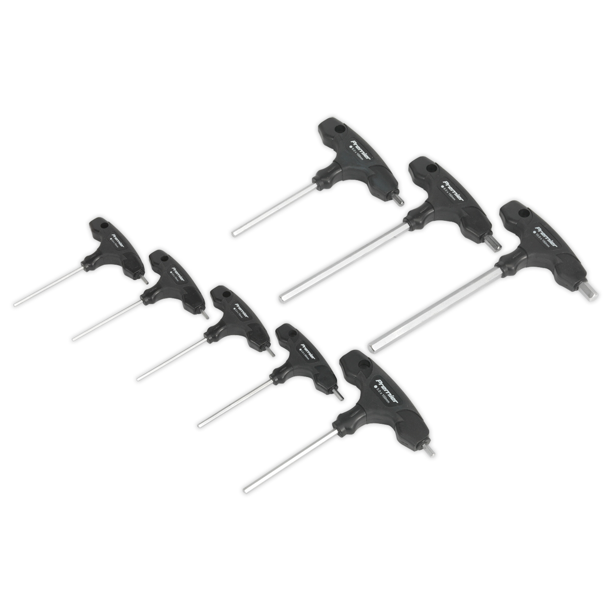 Sealey AK7143 Premier T-Handle Hex Key Set 8pc