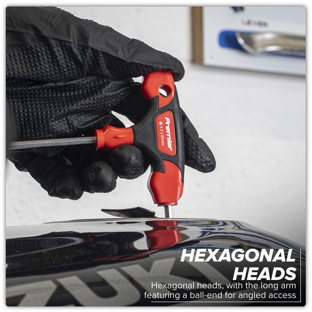 Sealey AK7144 Premier T-Handle Ball-End Hex Key Set 8pc - additional view 6