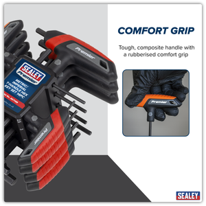 Sealey AK7149 Premier Metric/Imperial T-Handle Hex Key Set 14pc - additional view 4