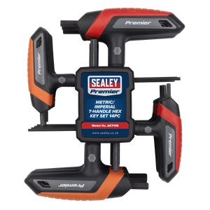 Sealey AK7149 Premier Metric/Imperial T-Handle Hex Key Set 14pc - additional view 2