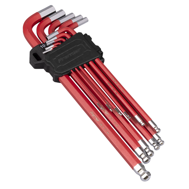 Sealey AK7164 Premier Extra-Long Ball-End Hex Key Set 11pc