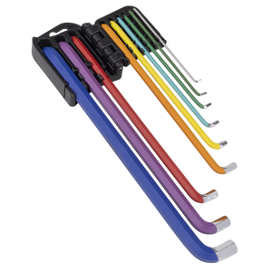 Sealey AK71740 Premier Extra-Long Stubby Element Hex Key Set 9pc