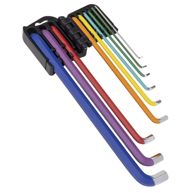Sealey AK71740 Premier Extra-Long Stubby Element Hex Key Set 9pc