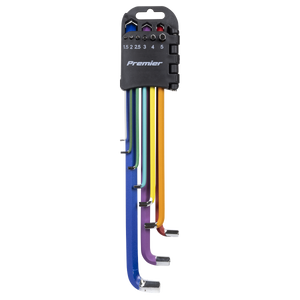 Sealey AK71740 Premier Extra-Long Stubby Element Hex Key Set 9pc - additional view 5