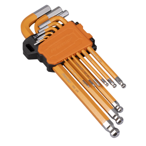 Sealey AK71750 Premier Imperial Long Ball-End Hex Key Set 9pc