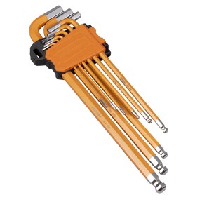 Sealey AK7175 Premier Imperial Extra-Long Ball-End Hex Key Set 9pc