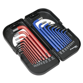 Sealey AK7176 Long Anti-Slip TRX-Star* & Ball-End Hex Key Set 18pc